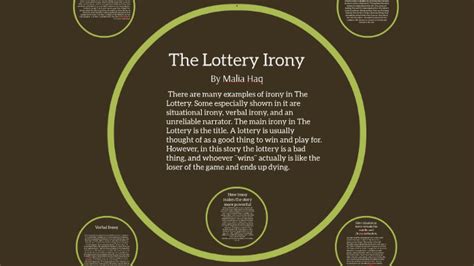 situational irony in the lottery